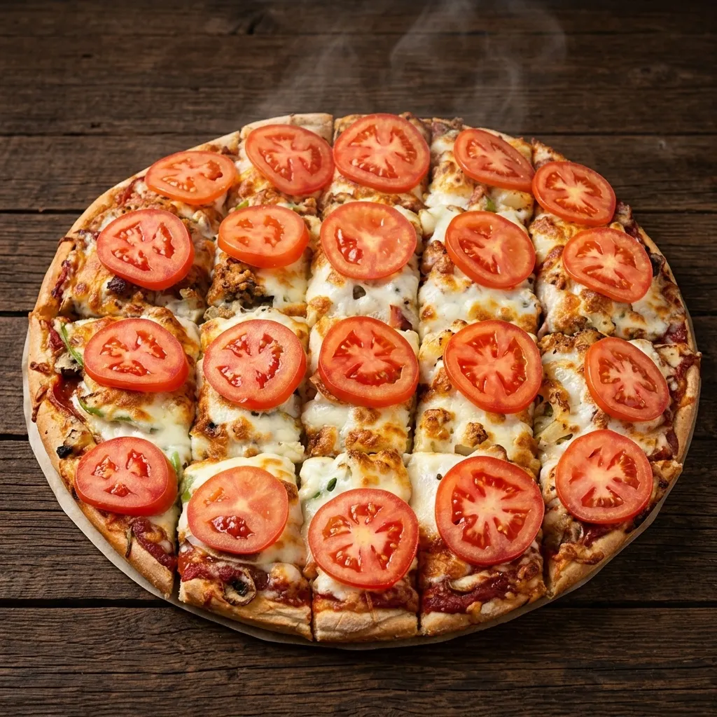 Western Pizza Red Deer signature dishes — Regina-style pizza with homemade crust, BBQ chicken, and dry garlic ribs